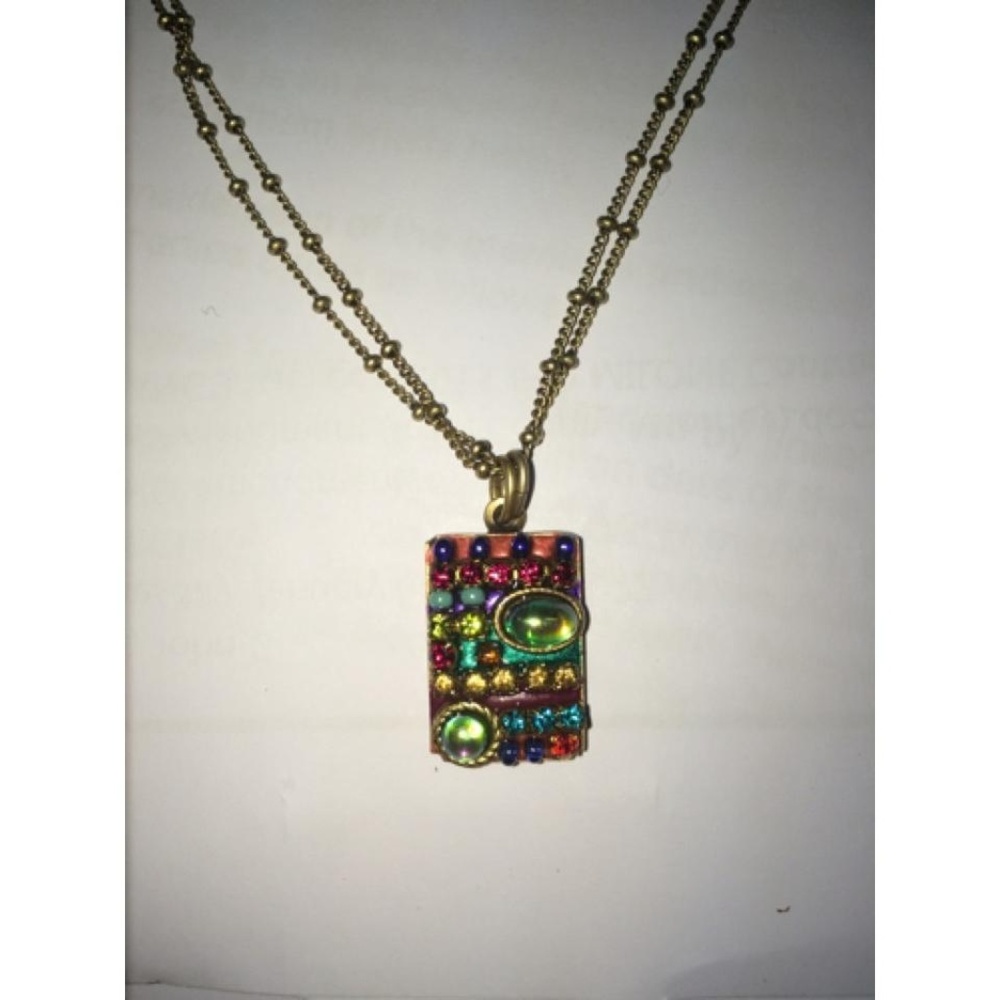 Michal Golan Crystal Gold Necklace